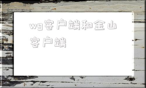 wg客户端和金山客户端wegame和金山通行证有什么区别